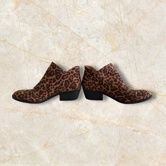 SO Women’s Leopard Print Ankle Booties - Size 8.5M - Picture 3 of 8